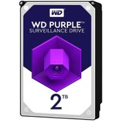 تصویر حافظه اچ دی دی اینترنال وسترن دیجیتال مدل بنفش ظرفیت 2 ترابایت استوک Western Digital Purple 2TB Internal HDD Used