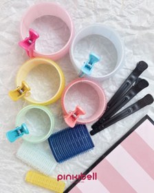 تصویر ست بیگودی و گیره رنگی 