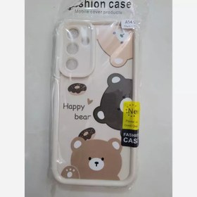 تصویر قاب ( کاور ) خرسی fashion case مدل happy bear مخصوص گوشی سامسونگ A52 4g/5g 