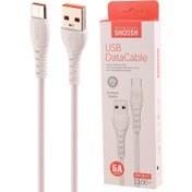 تصویر کابل تایپ سی فست شارژ Shoosh SH101C 5A 1.1m Shoosh SH101C 5A 1.1m Type-C Cable