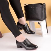 تصویر کفش چرم زنانه کد 111 