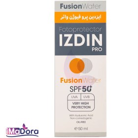 تصویر کرم ضد آفتاب بی رنگ ایزدین مدل فیوژن واتر ا Izadin Pro Fusion Water sunscreen cream Izadin Pro Fusion Water sunscreen cream