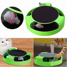 تصویر اسباب بازی گربه اسکرچر و موش Feline Frenzy with Scratch Pad