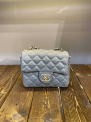 تصویر کیف دوشی چنل لوزی زنانه چرم مصنوعی 