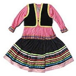 تصویر لباس شمالی قاسم آبادی رنگ صورتی 