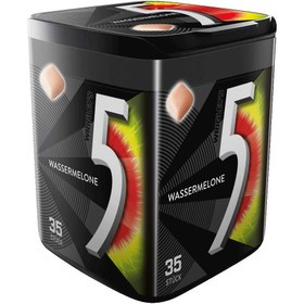 Five Watermelon Cube gum 