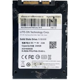 تصویر حافظه لایت آن SSD Lite-On PH6 240GB استوک 