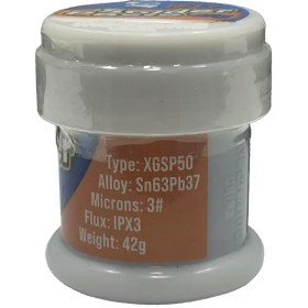 تصویر خمیر قلع ۳۵ گرمی مکانیک ۱۸۳ درجه مدل XG50 Mechanic solder paste XG50. 35g. 183 degree