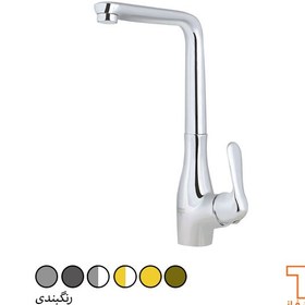 تصویر شیر ظرفشویی طوفان فلز مدل یاتو - کروم Tofan Felez Sink Faucet Yato Model