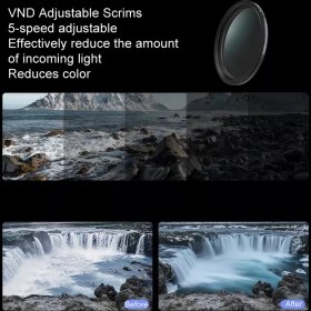 تصویر فیلتر لنز پلاریزه تلسین Telesin VND Filter for iPhone 15 Pro / Pro Max 