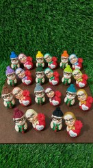 تصویر مادر برزرگ و پدر بزرگ - کلاه قرمز / روسری آبی 