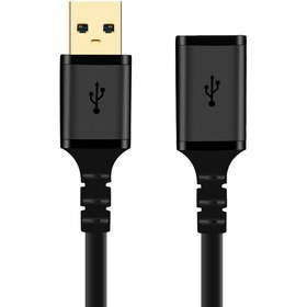 تصویر کابل افزایش طول usb 3.0 کی نت پلاس مدل KP-C4022 طول 3 متر K-NET PLUS KP-C4022 USB 3.0 AM to USB 3.0 AF Extention Cable 3m