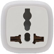 تصویر مبدل برق 3 به 2 آکار مدل P-02 دارای نشانگر LED (اورجینال) Power plug Adapter Akar p-02 Model