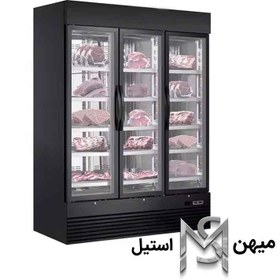 تصویر فریزر صنعتی ایستاده سه درب پروتئینی دهنه 200 مدل FSP-200 