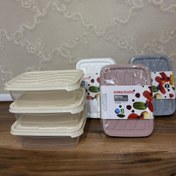 تصویر ظروف نگهدارنده فریزری ماکروفری سه عددی بهسا پلاستیک سایز ۲ - کرپ 