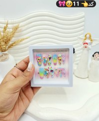 تصویر پک اختصاصی کامل ناخن مصنوعی طرح فانتری کیوت با چسپ ناخن دو طرفه (کیفیت تضمینی ) - 11 