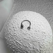 تصویر پیرسینگ نعلی یک سر نگین سایز ۲ کد ۹۰۹ 