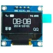 تصویر نمایشگر OLED 128X64 آبی I2C 