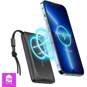 تصویر پاور بانک وایرلس برند وگر مدل VEGER MagOn Magnetic Wireless Power Bank 10000mAh 