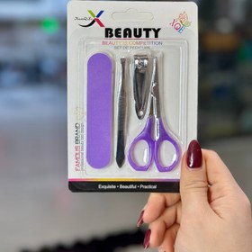 تصویر ست مانیکور 4 تیکه - آبی 