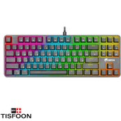 تصویر کیبورد مکانیکال گیمینگ گرین مدل GK801 RGB GREEN GK801-RGB Gaming Keyboard