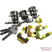 تصویر قفل سوئیچی درب های جانبی و صندوق عقب ضد سرقت پژو ۴۰۵ و پارس جدید (سه گانه) تیتان Locks and hinges