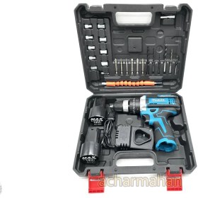 تصویر دریل شارژی ۱۸ ولت دو باتری چکشی طرح ماکیتا مدل MT182 Makita MT182 dual battery cordless hammer drill 18V