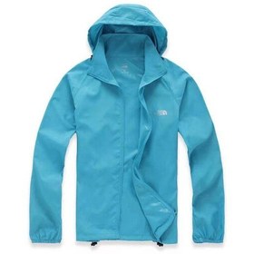 تصویر سویشرت بادگیر مشتی the north face حالت جمع شو با پارچه تنفسی و آبگریز 