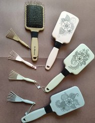 تصویر برس مو دکتر مورنینگ مستطیلی و چنگک دار Dr.morning hair brush