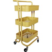 تصویر ترولی خانگی خردلی مدل چرخک واکر تیرداد 