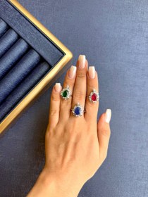 تصویر انگشتر نقره زنانه کد133 