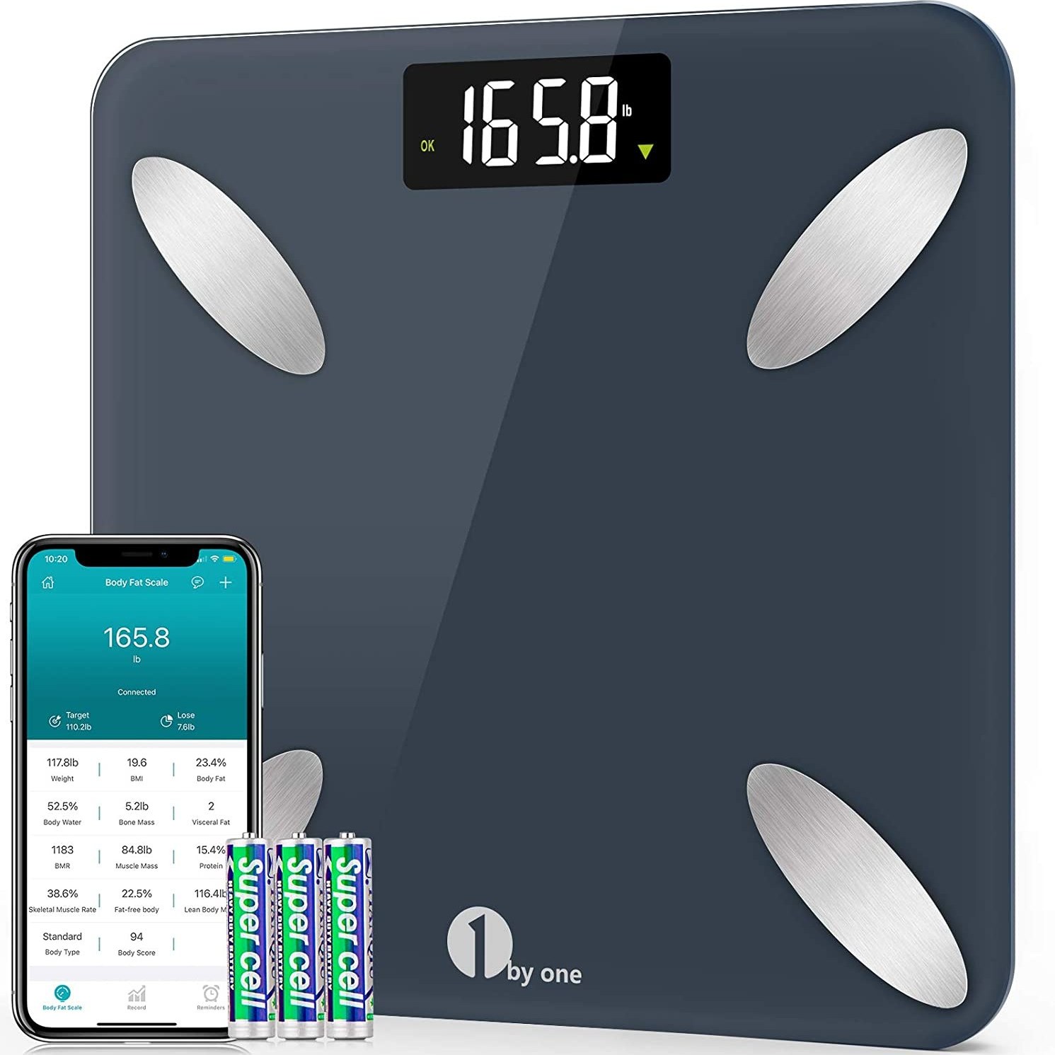 Eufy Smart Scale C1 with Bluetooth, Body Fat Scale, Wireless Digital Bathroom  Scale, 12 Measurements, Weight/Body Fat/BMI, Fitness Body Composition  Analysis, lbs/kg (Black) 