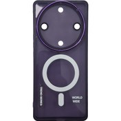 تصویر گارد نیو اسکین مگسیف شفاف رنگی مدل آنر X9B - بنفش NEW SKIN MAGSAFE HONOR X9B