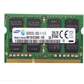 تصویر SAMSUNG 8GB PC3L-12800S SoDimm Notebook RAM ا SAMSUNG 8GB PC3L-12800S SoDimm Notebook RAM Memory Module M471B1G73DB0 SAMSUNG 8GB PC3L-12800S SoDimm Notebook RAM Memory Module M471B1G73DB0
