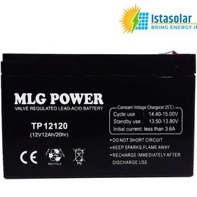 تصویر باتری 12 ولت 12 آمپر سیلد اسید یو پی اس MLG Power 