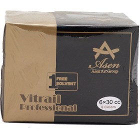 تصویر ست 6 رنگ ویترای Asen 
