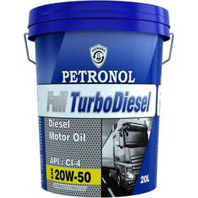 تصویر روغن موتور دیزلی پترونول فول توربو دیزل 20W50 حجم 20 لیتر Petronol Full Turbo Diesel 20W50 Diesel Oil 20 L