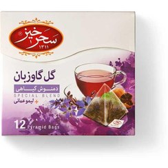 تصویر دمنوش گل گاو زبان سحرخیز - 12 عددی 