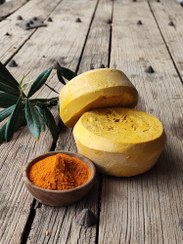 تصویر صابون زیتون سنتی حاوی پودر زرد چوبه (۲ عددی) 