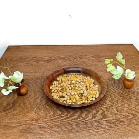 تصویر بشقاب لبه دار چوبی 