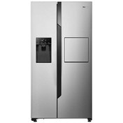 تصویر یخچال ساید بای ساید 30 فوت هایسنس RS696N4BGU نقره ای Hisense RS696N4BGU 30FT 696L SIDE BY SIDE refrigerator freezer