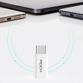 تصویر مبدل USB-C به microUSB راک مدل RCB0441 