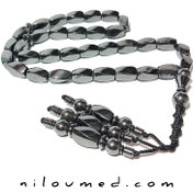 تصویر تسبیح 33 عددی حدید اصل سنگ ضد استرس 