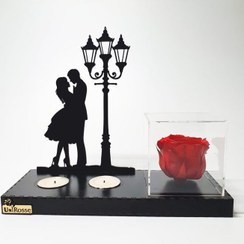 تصویر جاشمعی و رز جاودان مدل عاشقانه 