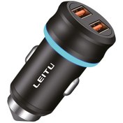 تصویر شارژر فندکی IPHONE برند LEITU مدل LCC2 IPHONE lighter charger brand LEITU model LCC2