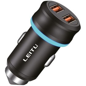 تصویر شارژر فندکی IPHONE برند LEITU مدل LCC2 IPHONE lighter charger brand LEITU model LCC2