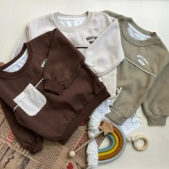 تصویر بلوز بچگانه قهوه ای وارداتی 