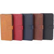 تصویر کیف چرمی مگنتی محافظ لنزدار Xiaomi Redmi 13C Leather Case For Xiaomi Redmi 13C