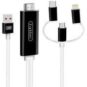 تصویر کابل تبدیل Earldom ET-W13 Lightning/MicroUSB/Type-C to HDMI 2m Earldom ET-W13 Lightning/MicroUSB/Type-C to HDMI 2m converter cable