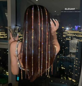 تصویر ریسه مو نگینی 